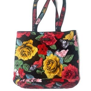 Vera Bradley Tote Retired Quilted Havana Rose Family Travel Beach Book Tote